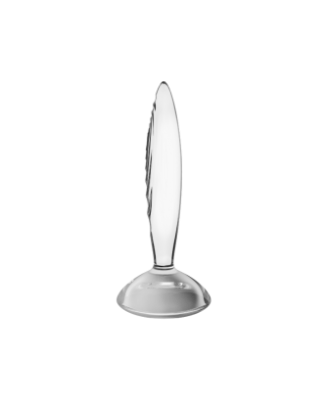 Gode anal en verre borosilicaté massif transparent Sparkling Crystal Satisfyer 